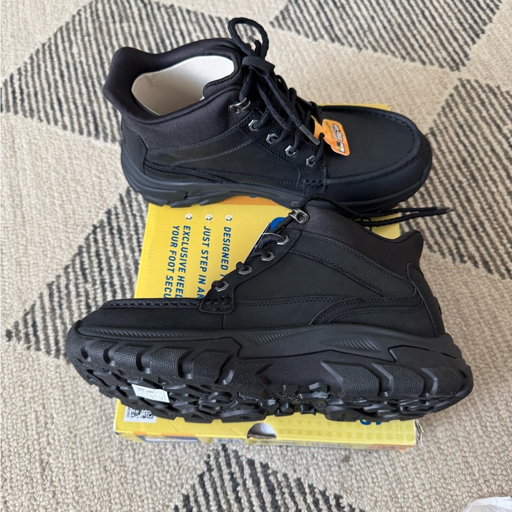 Skechers Slip-Ins Relaxed Fit: Respected 2.0 Hagler Boot - Men's 8.5 Extra Wide - Picture 5 of 8